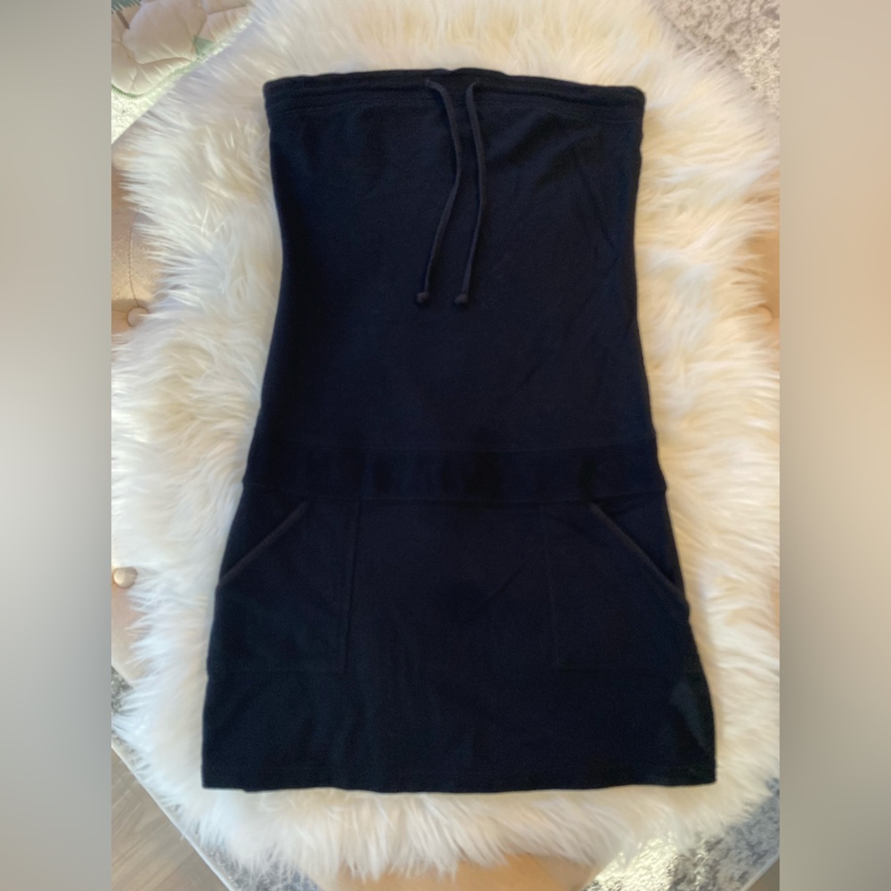 Guess Black Summer Dress with Rhinestone Logo Size Small